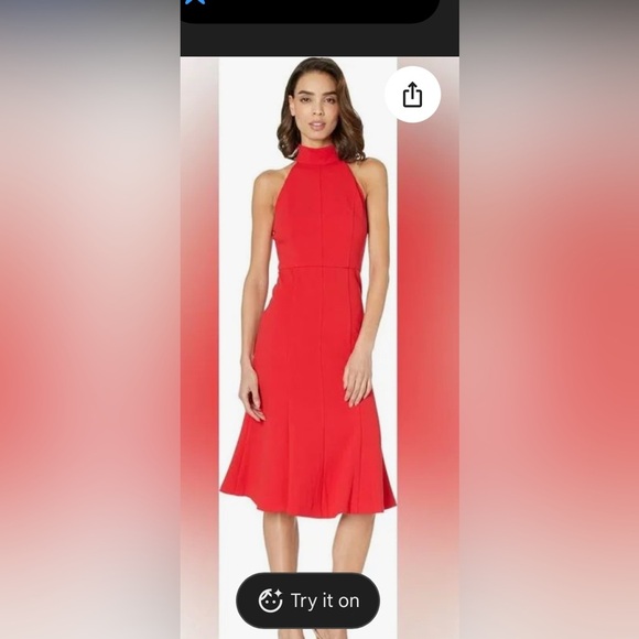 Donna Morgan Red Dress - Picture 1 of 4